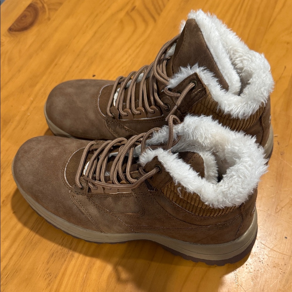 Men's Brown Fur-Lined Boots
